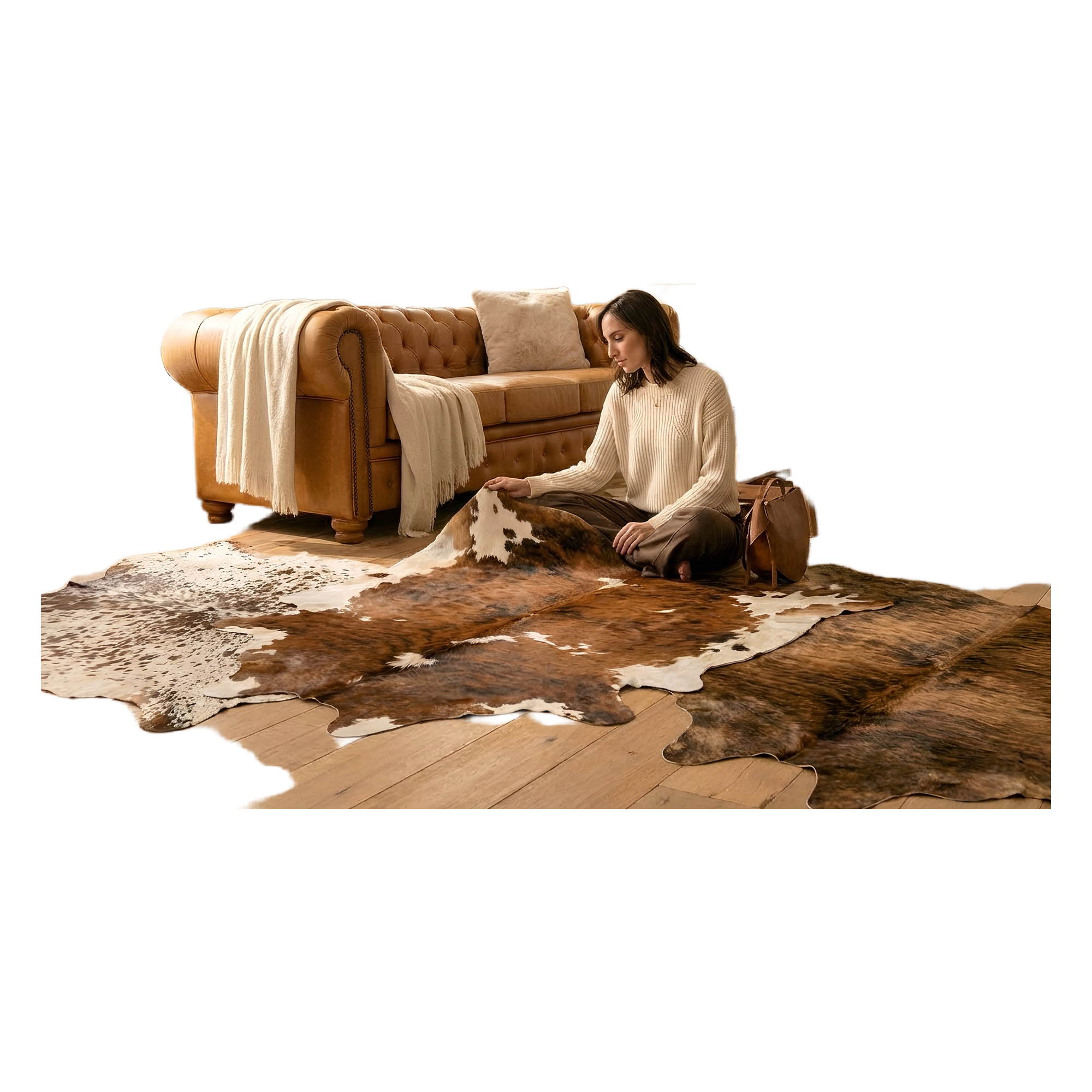 Natural Cowhide, Premium Select - genuine Brazilian cowhide from Mr. Cowhides